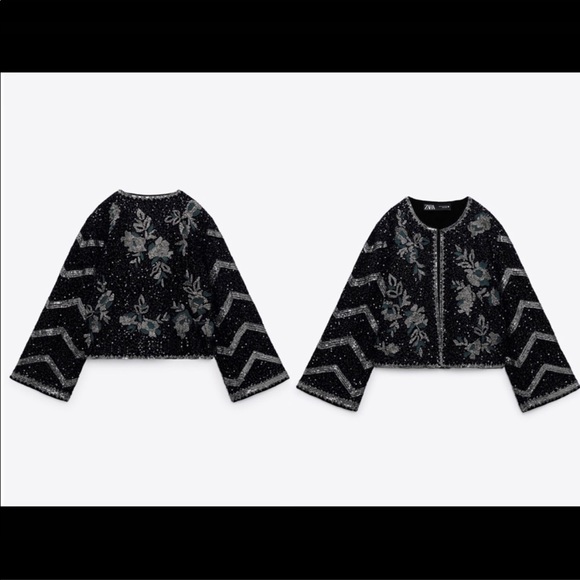 ZARA NWT LIMITED EDITION EMBROIDERED JACKET 🔥 - Picture 10 of 12